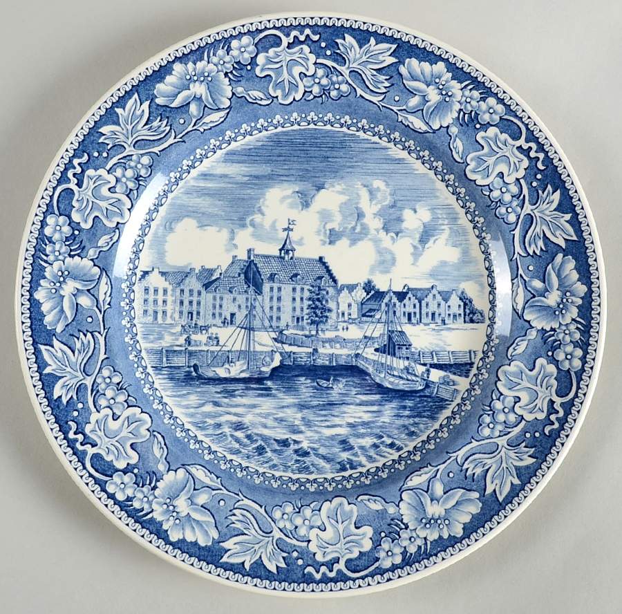 Old New York Blue Dinner Plate by Wedgwood-1