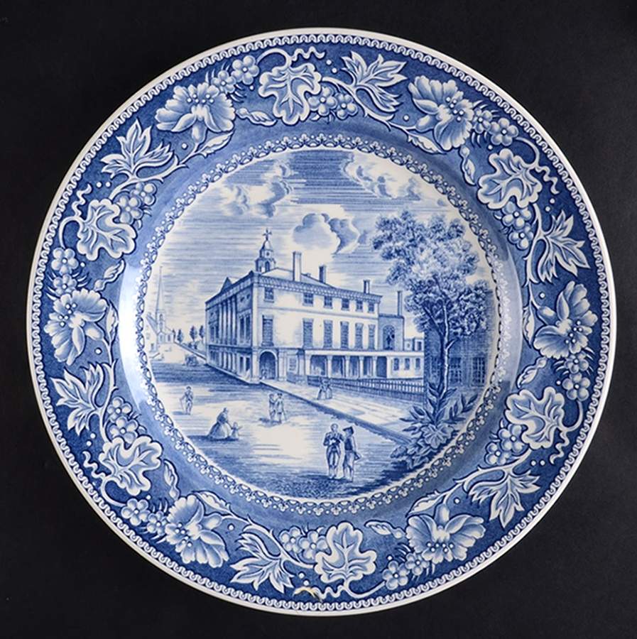 Old New York Blue Dinner Plate by Wedgwood-1