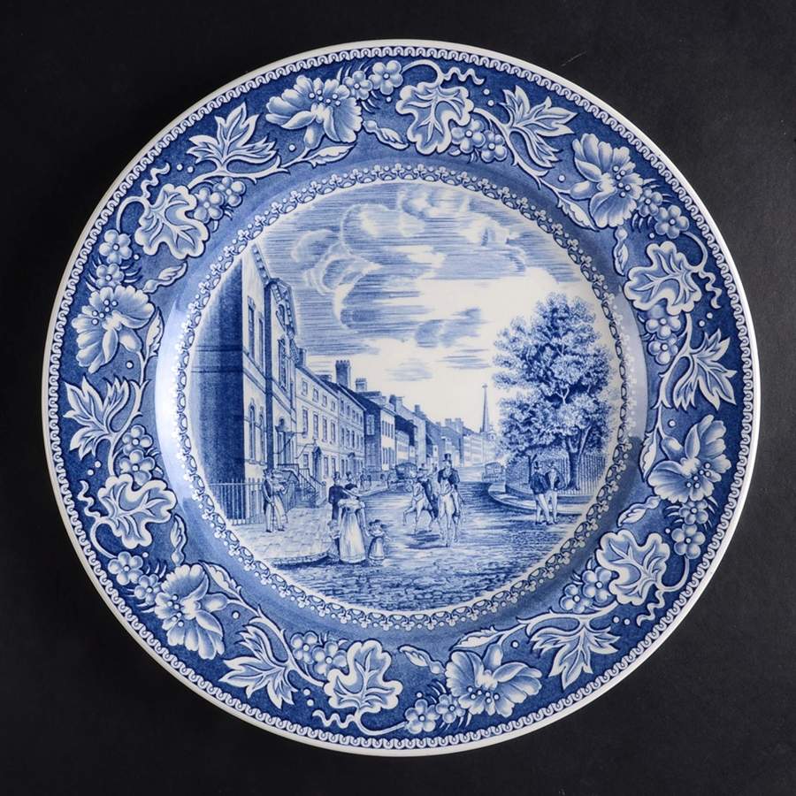 Old New York Blue Dinner Plate by Wedgwood-1