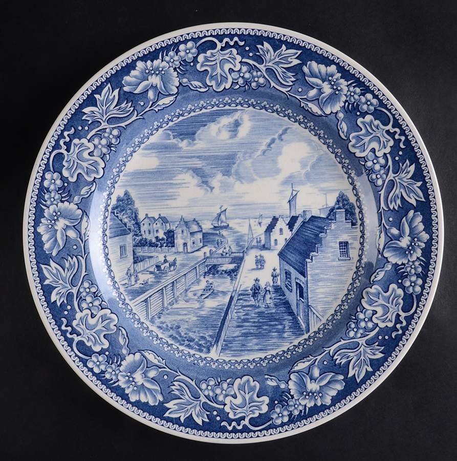 Old New York Blue Dinner Plate by Wedgwood-1