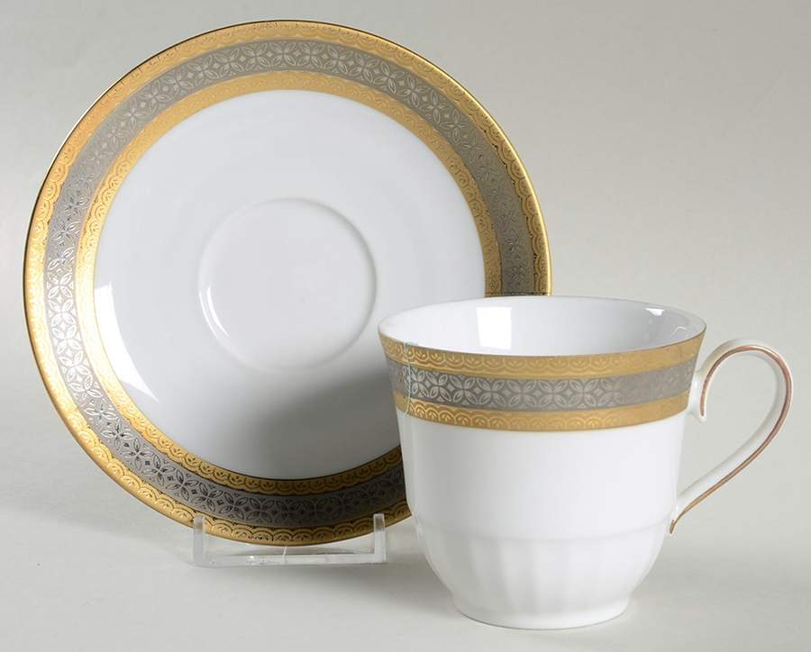 WIG1331 Flat Cup & Saucer Set by Winterling - Bavaria-1