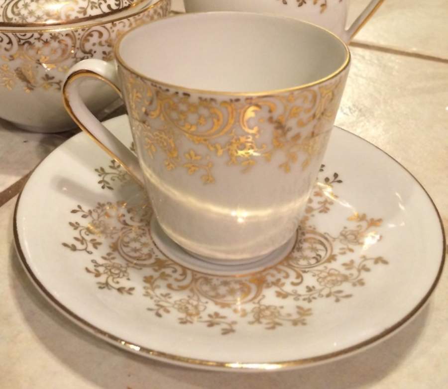 WIG1332 Flat Cup & Saucer Set by Winterling - Bavaria-1