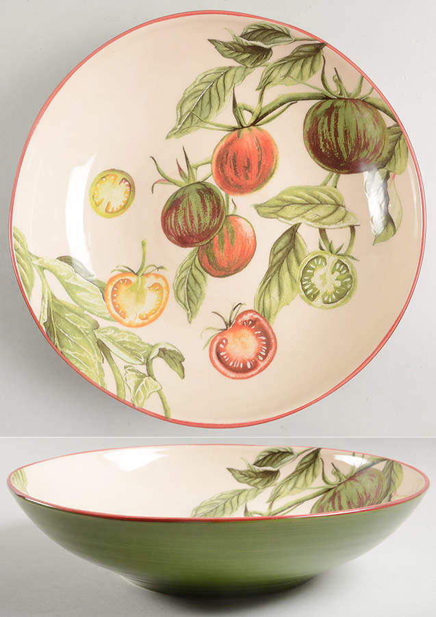 Botanical Tomato 13" Round Serving Bowl by Williams-Sonoma-1