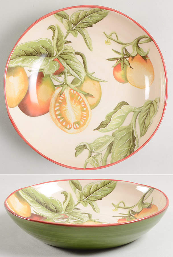 Botanical Tomato 8" Soup/Pasta Bowl by Williams-Sonoma-1