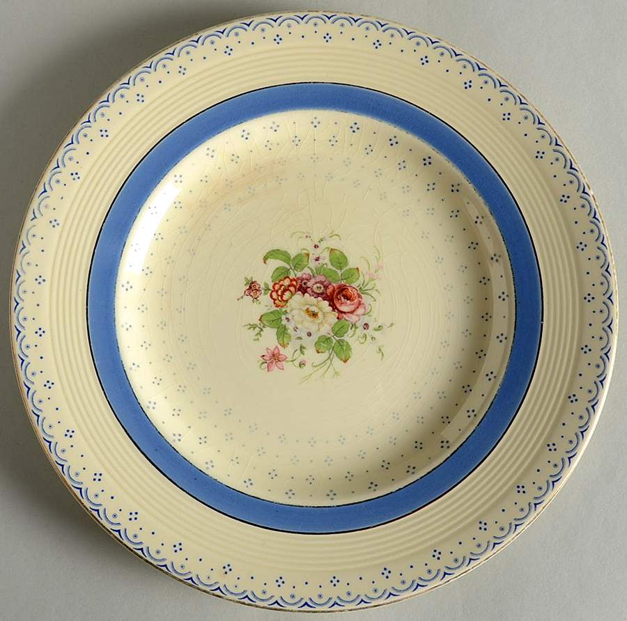 Selston Light Blue Dinner Plate by Wood & Sons-1