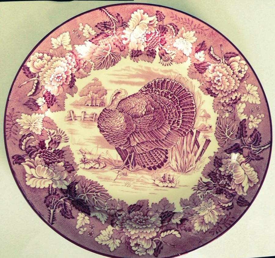 Turkey Red Dinner Plate by Wood & Sons-1