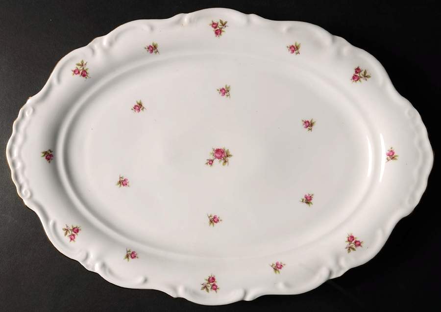 Chintz 15" Oval Serving Platter by Winterling - Bavaria-1