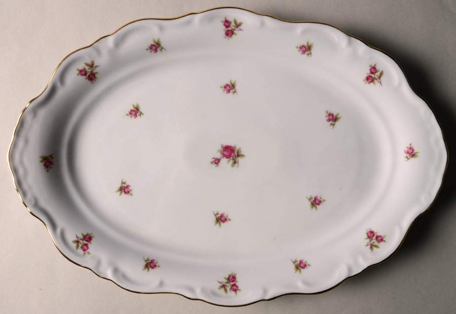Chintz 12" Oval Serving Platter by Winterling - Bavaria-1