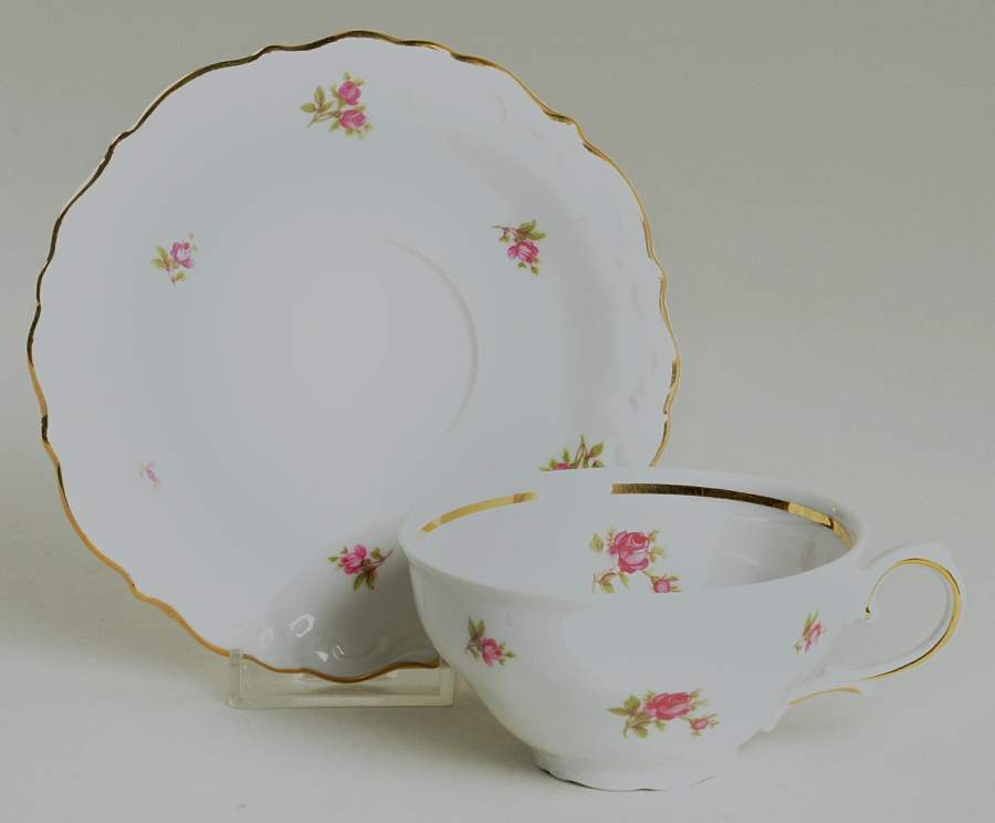 Chintz Footed Cup & Saucer Set by Winterling - Bavaria-1
