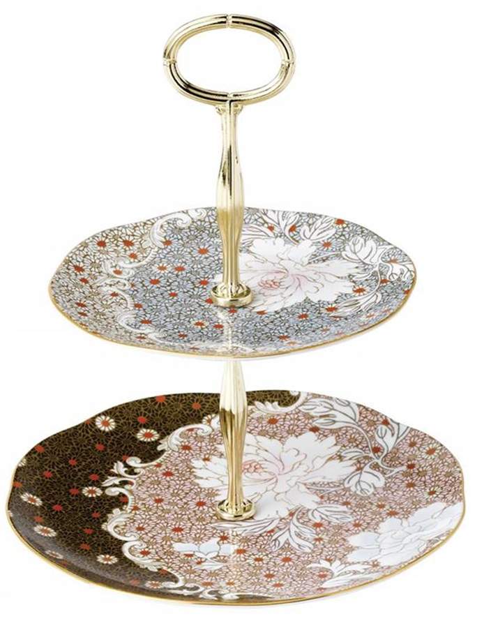 Daisy Tea Story 2-Tier Serving Tray by Wedgwood-1
