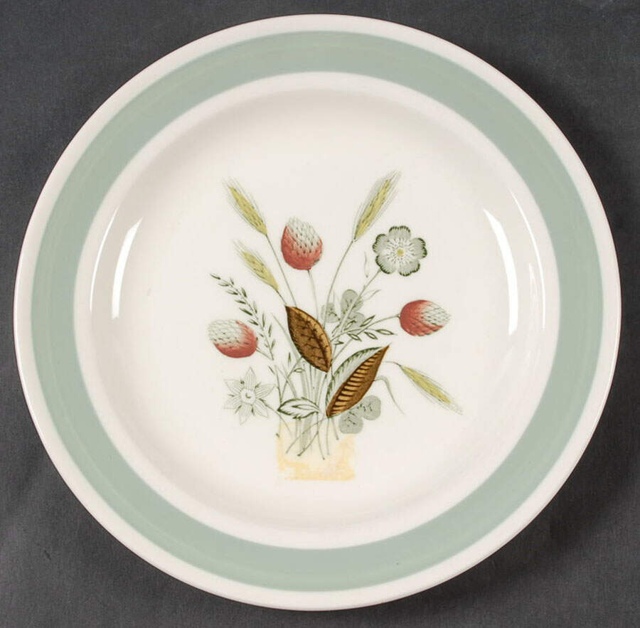 Clovelly (Red Shaded Clover) Salad Plate by Wood & Sons-1