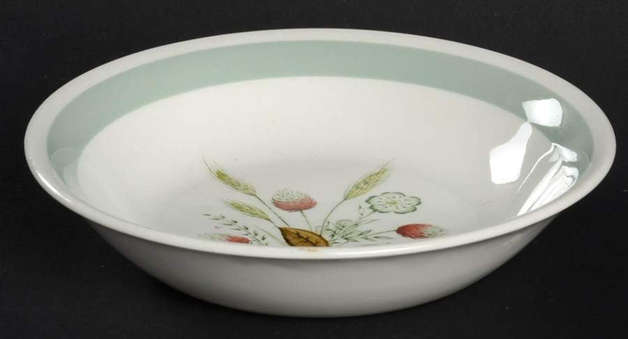 Clovelly (Red Shaded Clover) Fruit/Dessert (Sauce) Bowl by Wood & Sons-1