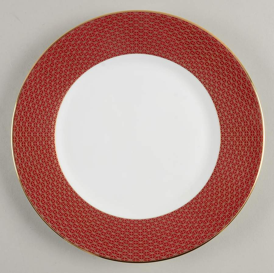 Lismore Diamond Cinnabar Salad Plate by Waterford China-1