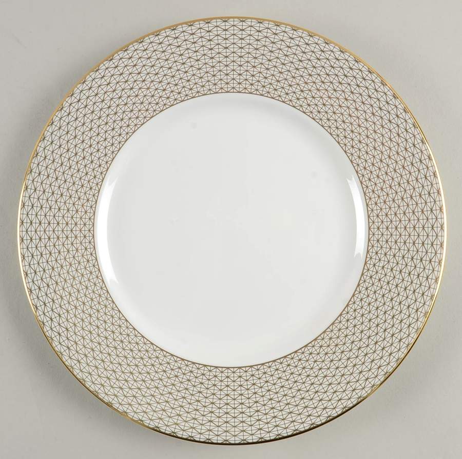 Lismore Diamond Gold Accent Luncheon Plate by Waterford China-1