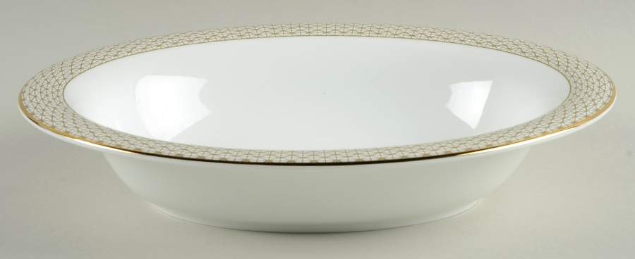 Lismore Diamond Cinnabar 9" Oval Vegetable Bowl by Waterford China-1