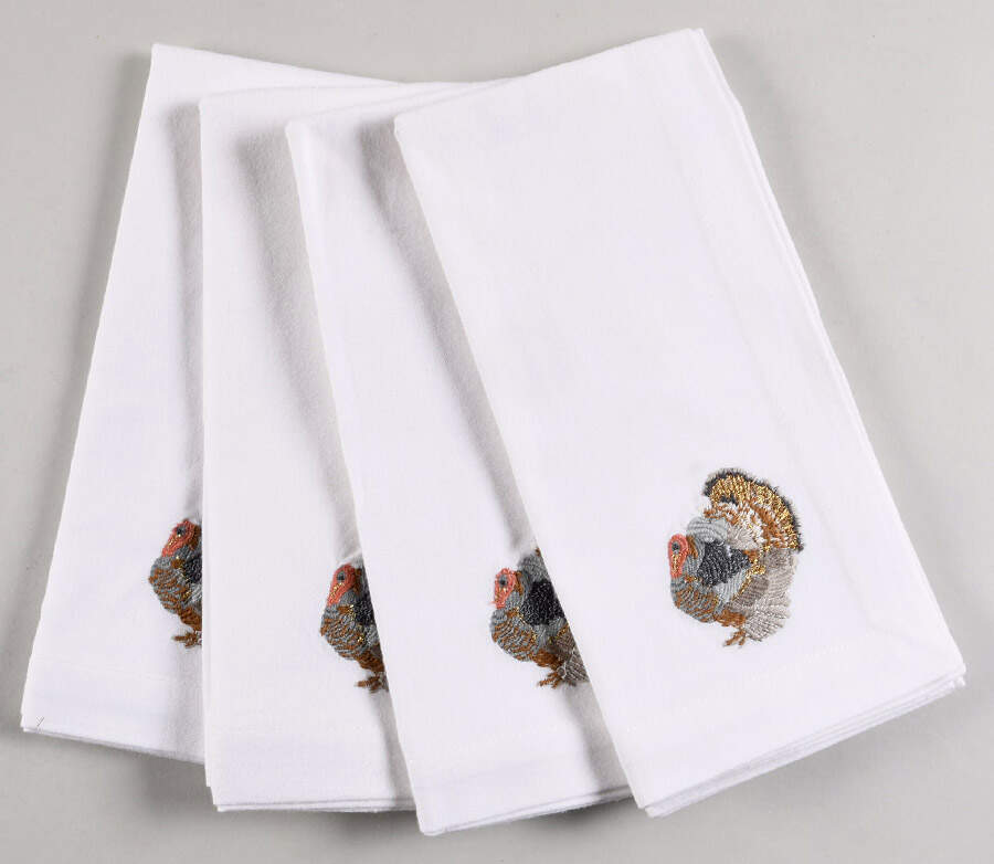 Plymouth Embroidered Cloth Napkin - Set of 4 by Williams-Sonoma-1