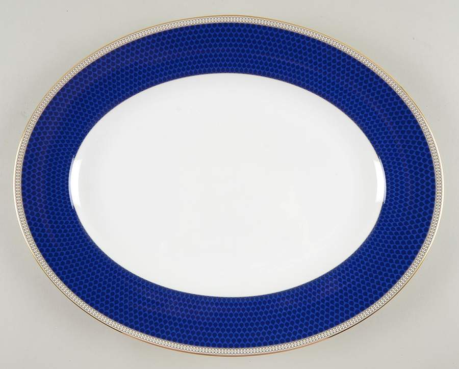 Hibiscus 13" Oval Serving Platter by Wedgwood-1