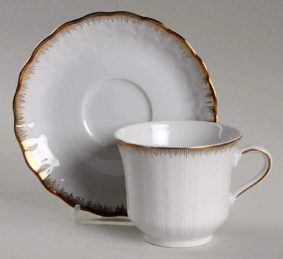 WIG1351 Flat Cup & Saucer Set by Winterling - Bavaria-1