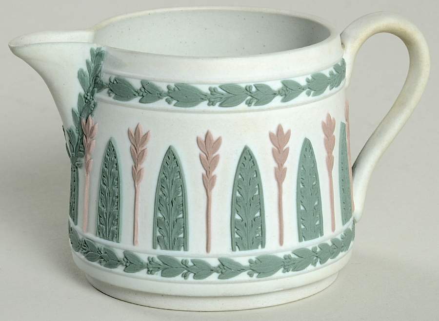 Sage Green & Lilac on White Creamer by Wedgwood-1