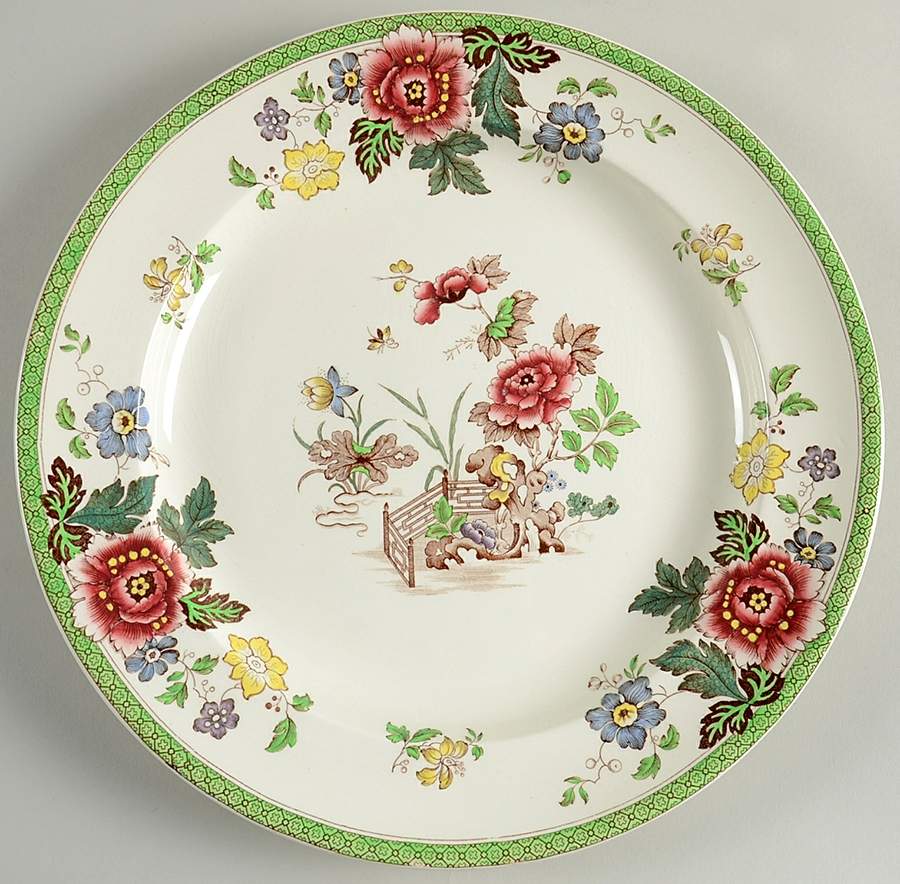 Eastern Flowers 12" Chop Plate (Round Platter) by Wedgwood-1