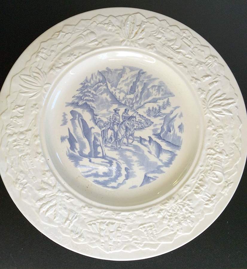California Republic (Blue) Dinner Plate by Wedgwood-1