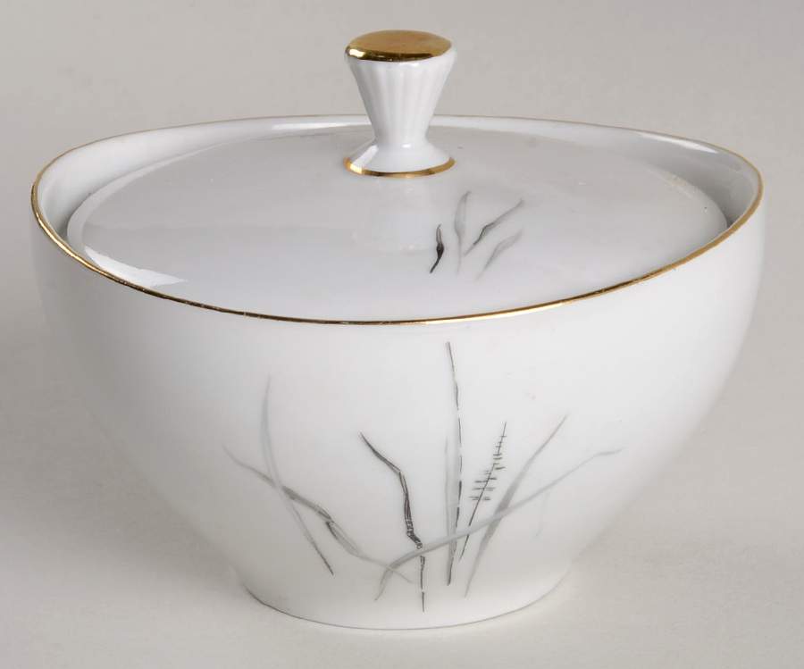 WIG13 (Gold Trim) Sugar Bowl & Lid by Winterling - Bavaria-1