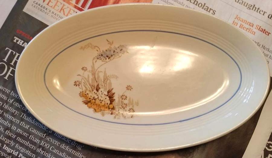 Windermere 13" Oval Serving Platter by Wood & Sons-1