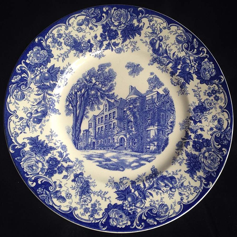 Framingham State Teacher Blue Dinner Plate by Wedgwood-1