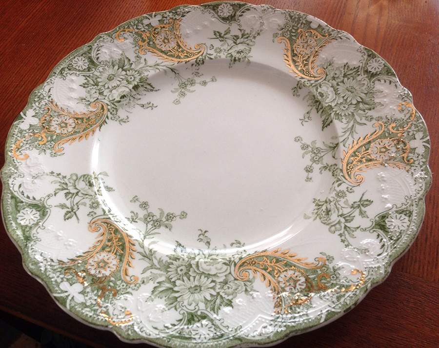 Lois Green Dinner Plate by Wood & Sons-1