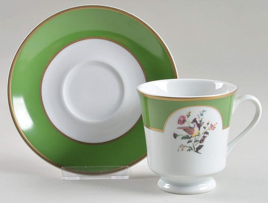 The White House Collection (Black Backstamp) Footed Cup & Saucer Set by Woodmere-1
