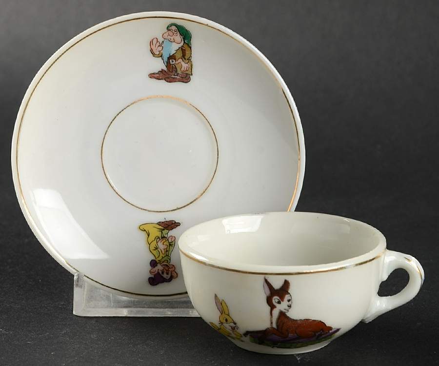 Snow White&The Seven Dwarfs Child's Cup & Saucer Set by Disney-1