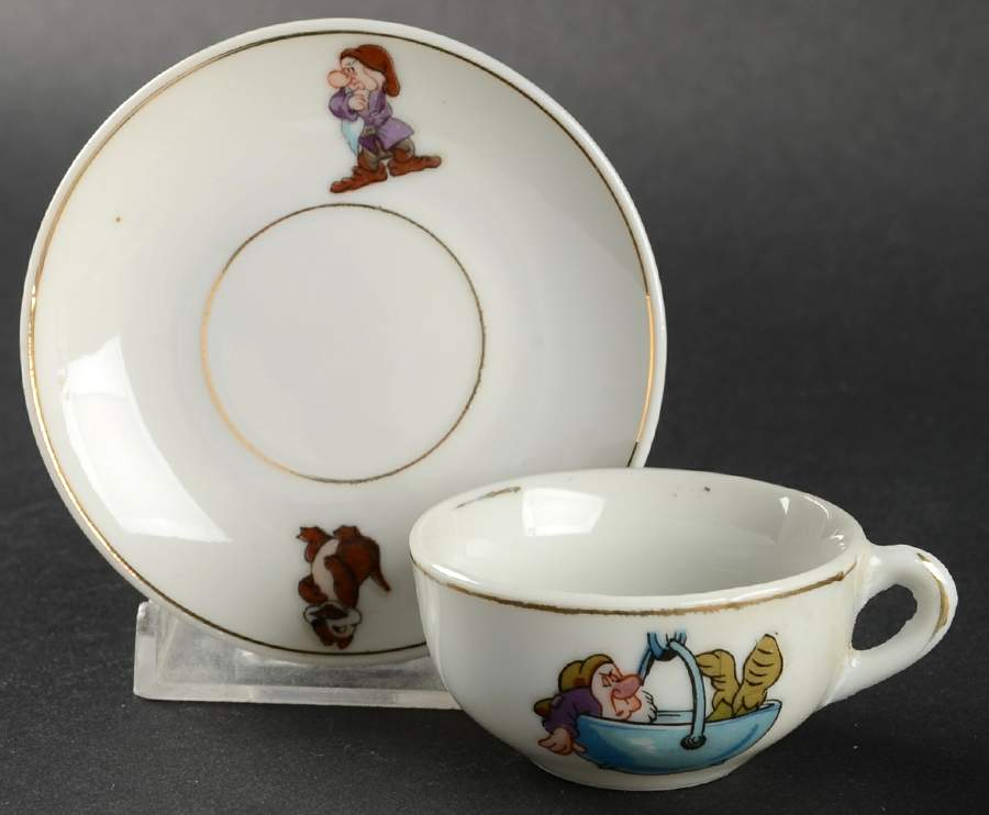 Snow White&The Seven Dwarfs Child's Cup & Saucer Set by Disney-1