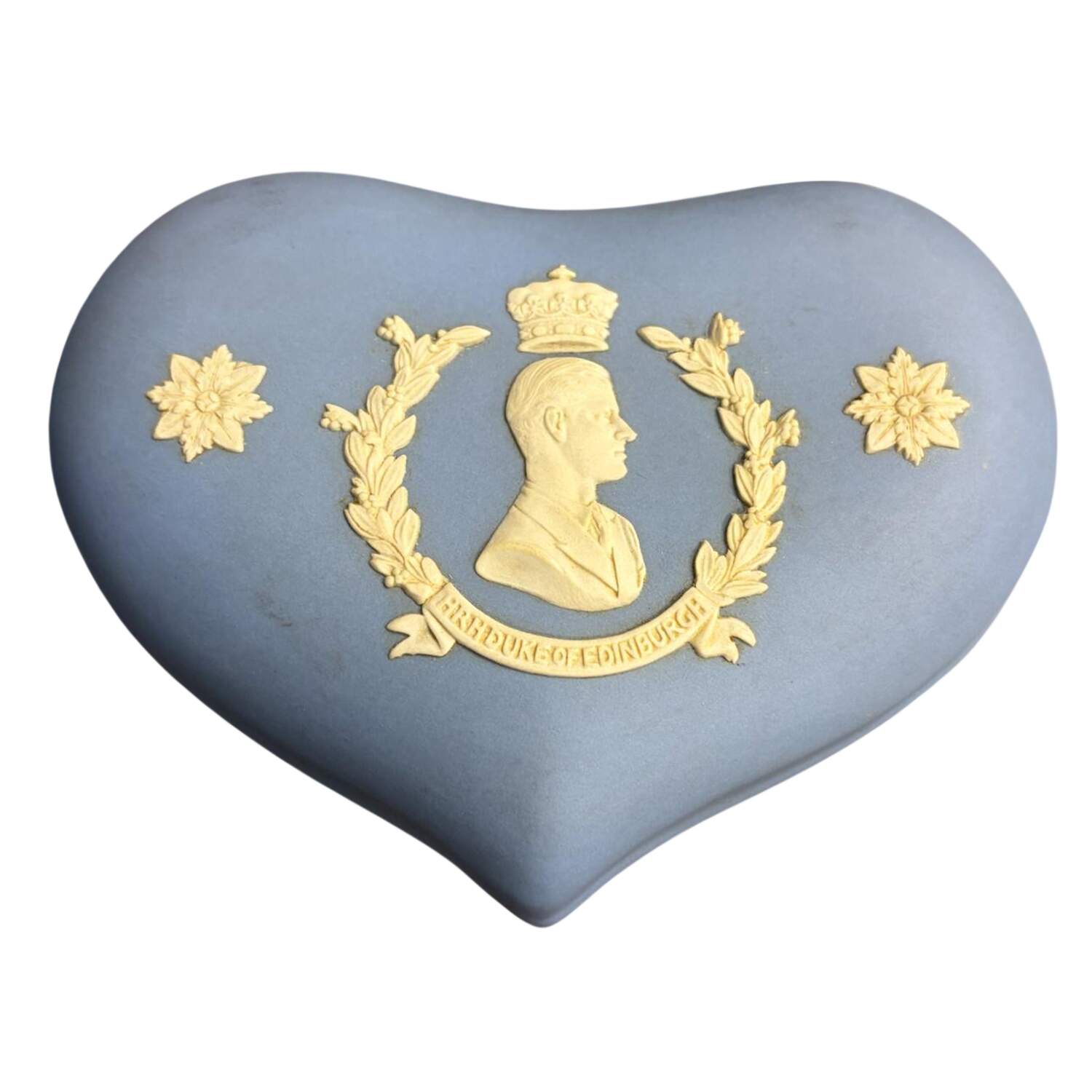 Jasperware Royalty Giftware Heart Shape Box & Lid by Wedgwood-1
