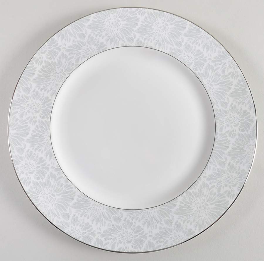 Vera Chantilly Lace Gray Dinner Plate by Wedgwood-1