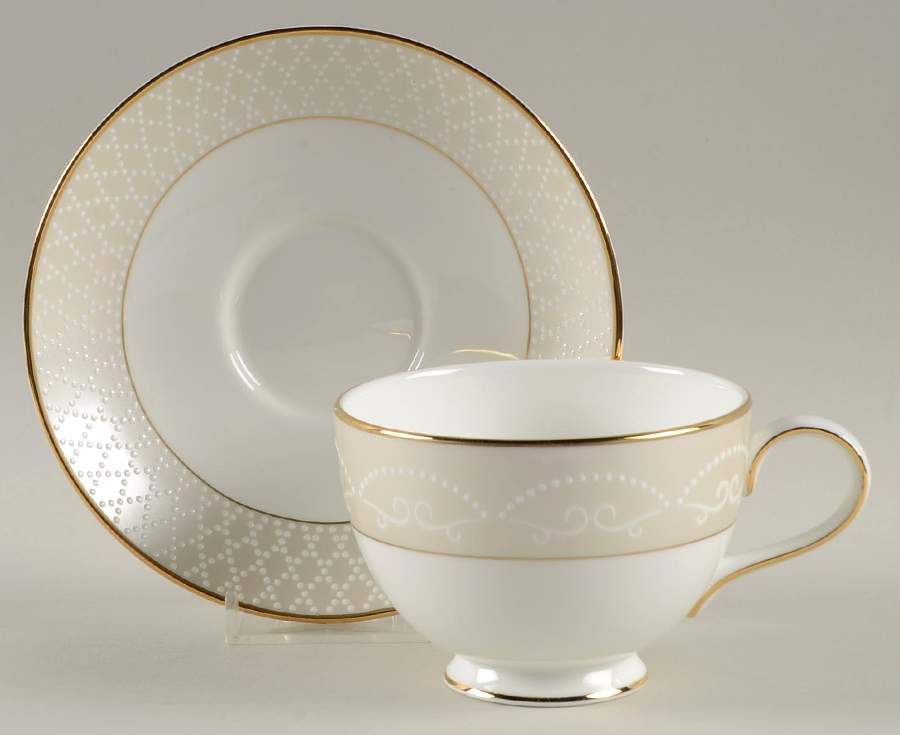 Cherish Footed Cup & Saucer Set by Waterford China-1