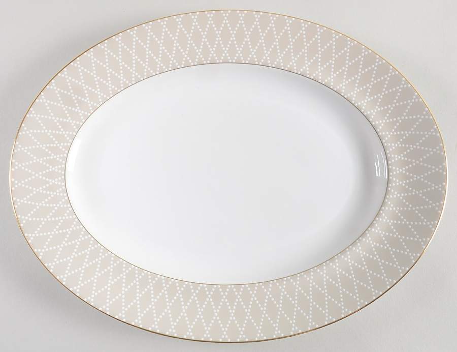 Cherish 14" Oval Serving Platter by Waterford China-1