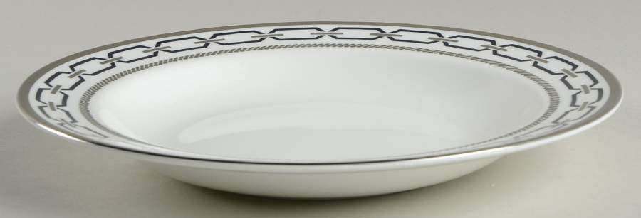 With Love Nouveau Indigo Large Rim Soup Bowl by Wedgwood-1