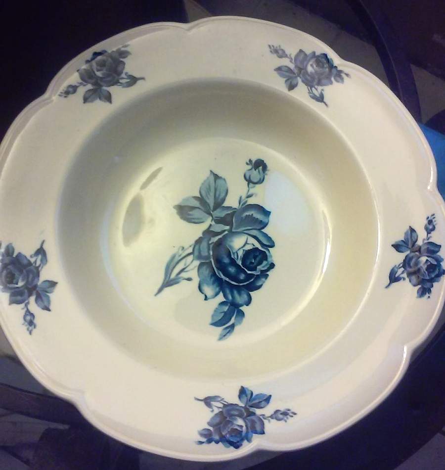 Roseane Large Rim Soup Bowl by Wood & Sons-1