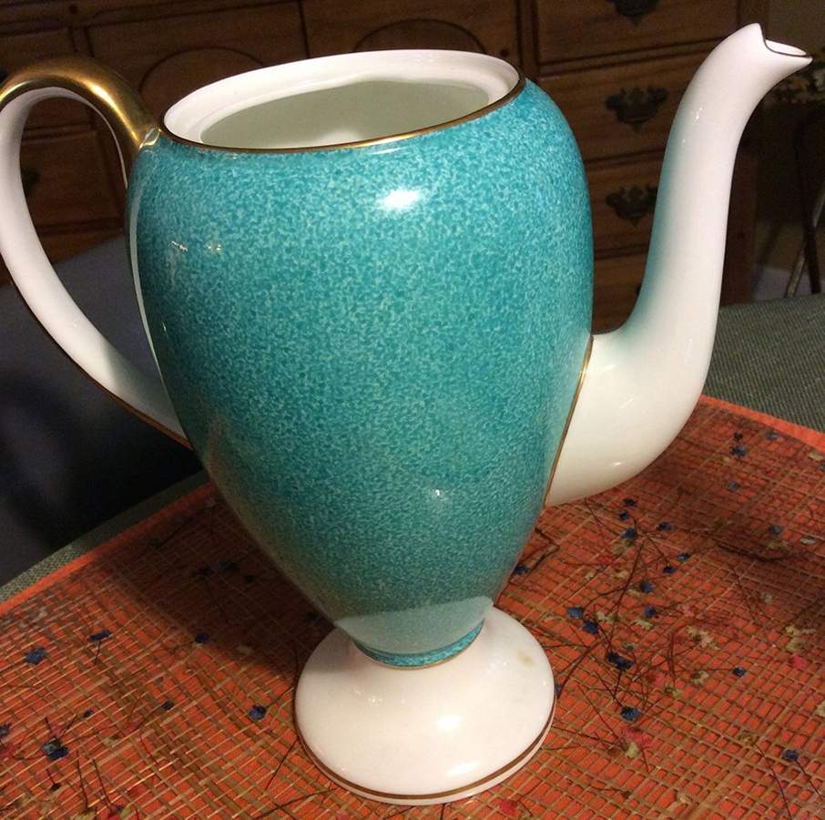 Walton (Powder Turquoise) Coffee Pot No Lid by Wedgwood-1