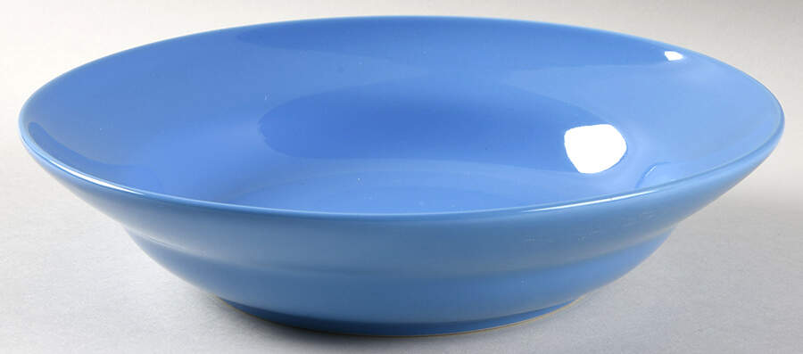 Fun Factory Blue Bell (China) Rim Soup Bowl by Waechtersbach-1