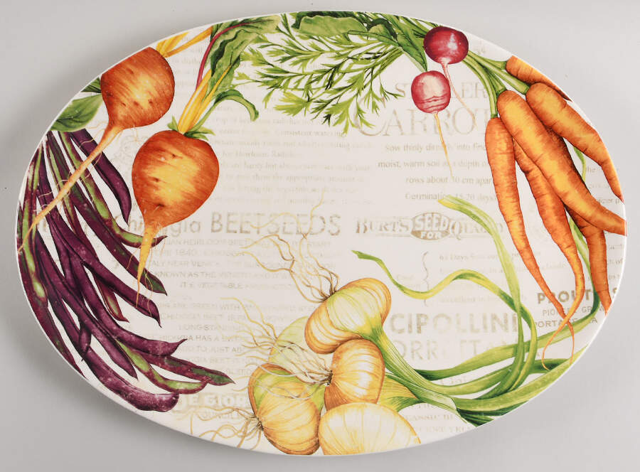 Farmers' Market 18" Oval Serving Platter by Williams-Sonoma-1