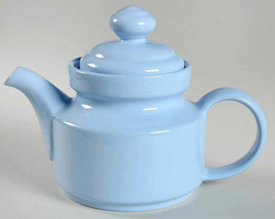 Solid Colours Baby Blue Teapot & Lid by Waechtersbach-1