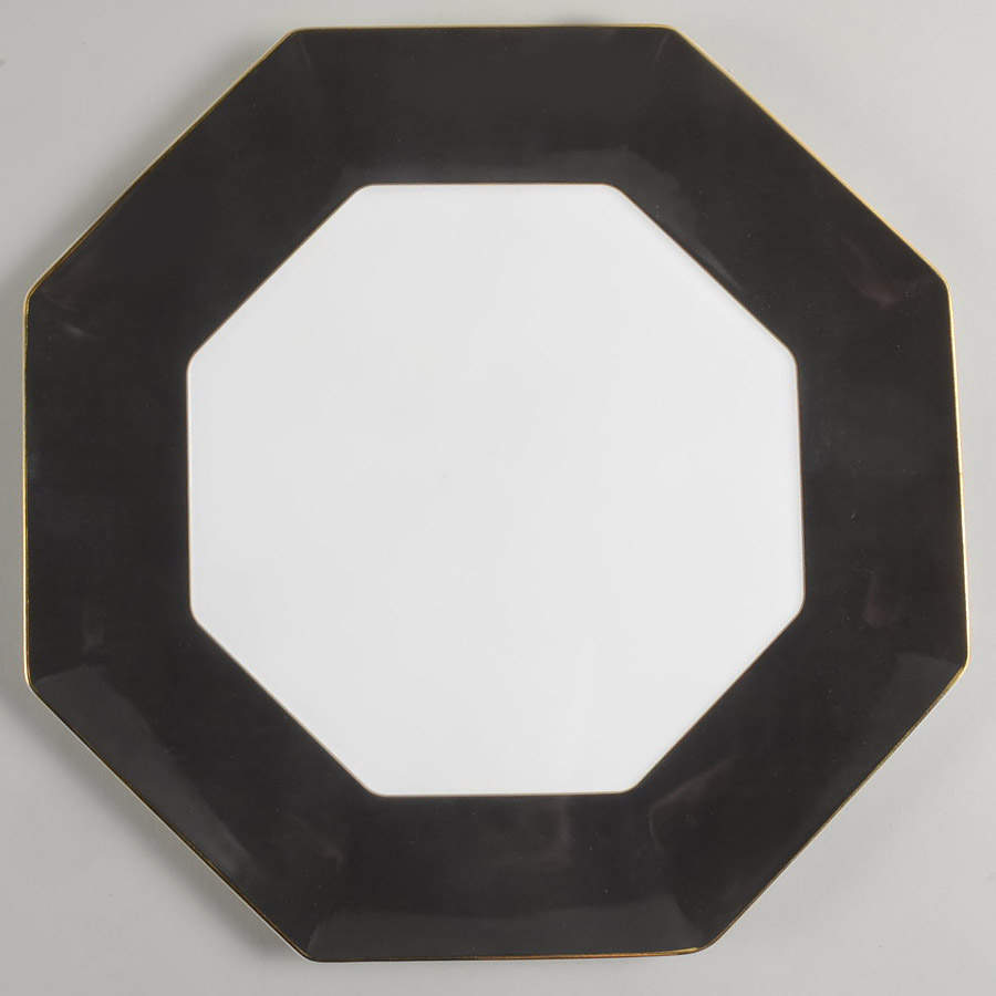 Arris Gio Gold Octagonal Service Plate (Charger) by Wedgwood-1