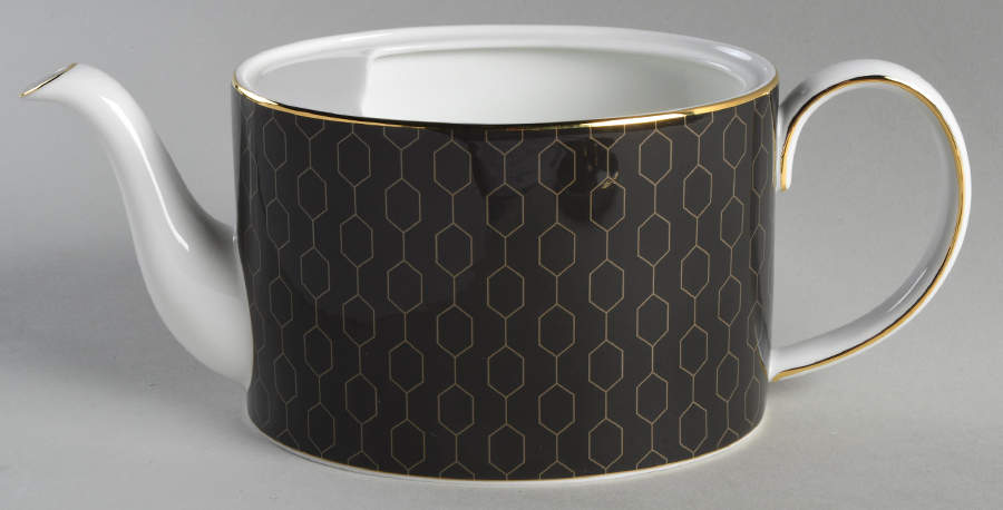 Arris Gio Gold Teapot No Lid by Wedgwood-1