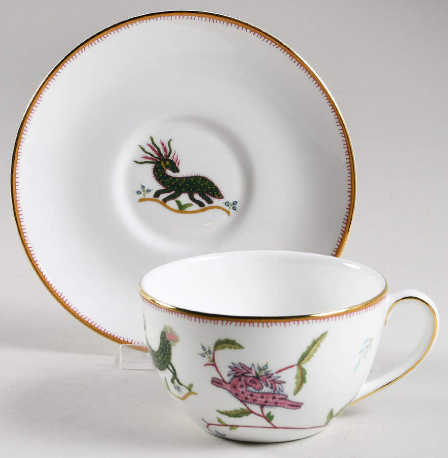 Mythical Creatures Flat Cup & Saucer Set by Wedgwood-1