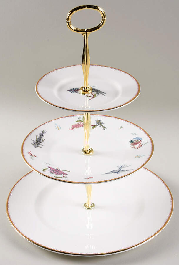 Mythical Creatures 13 7/8"-14 1/4" 3-Tiered Serving Tray(DP,SP,BB) HC by Wedgwood-1