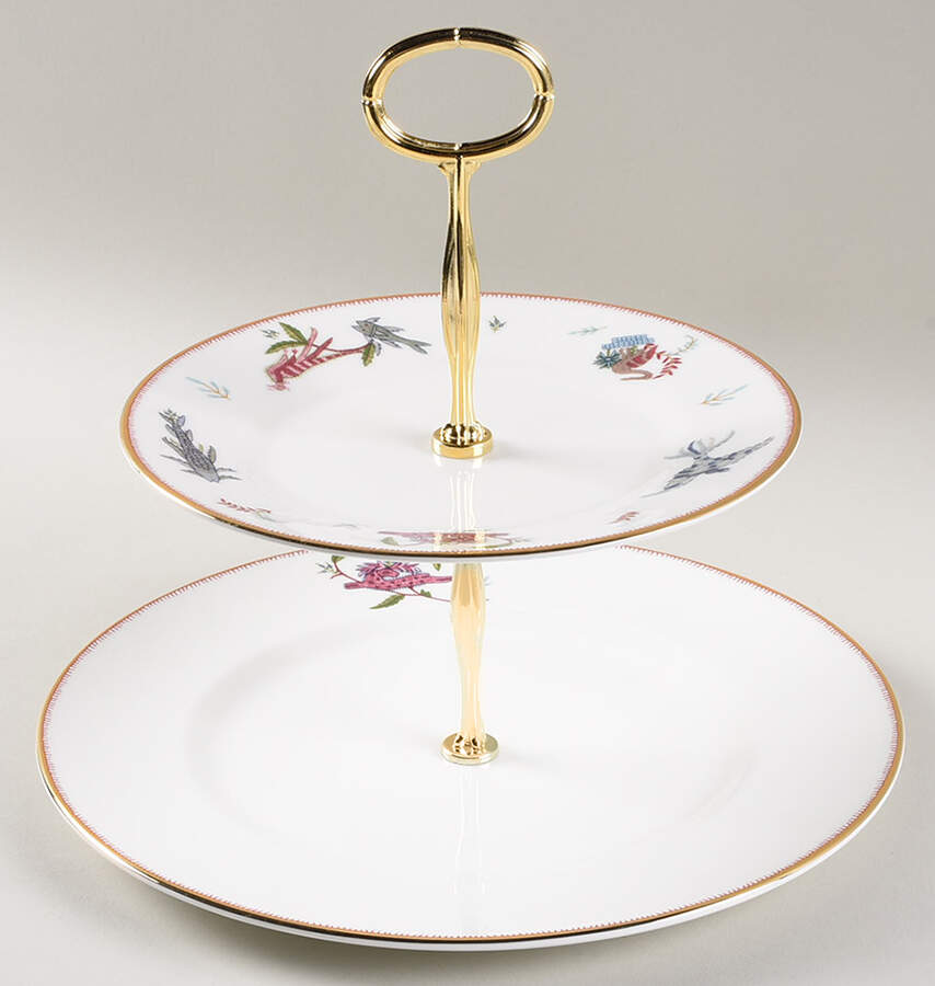 Mythical Creatures 6 5/8"-10"  2 Tiered Serving Tray (Dp, Sp) HC by Wedgwood-1