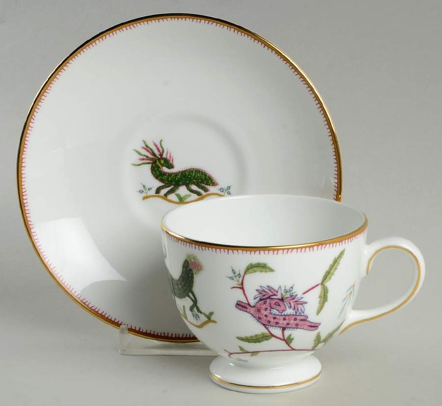 Mythical Creatures Footed Cup & Saucer Set by Wedgwood-1