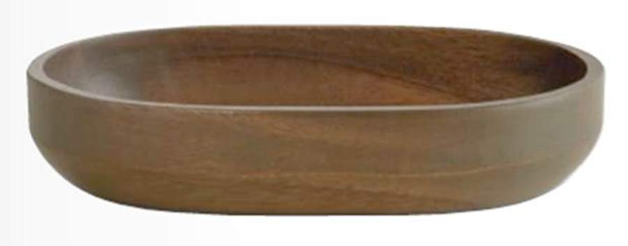 Vera Gradients 9" Oval Wood Bowl by Wedgwood-1