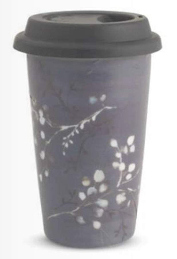Vera Print Travel Tumbler & Silicone/Plastic Lid by Wedgwood-1